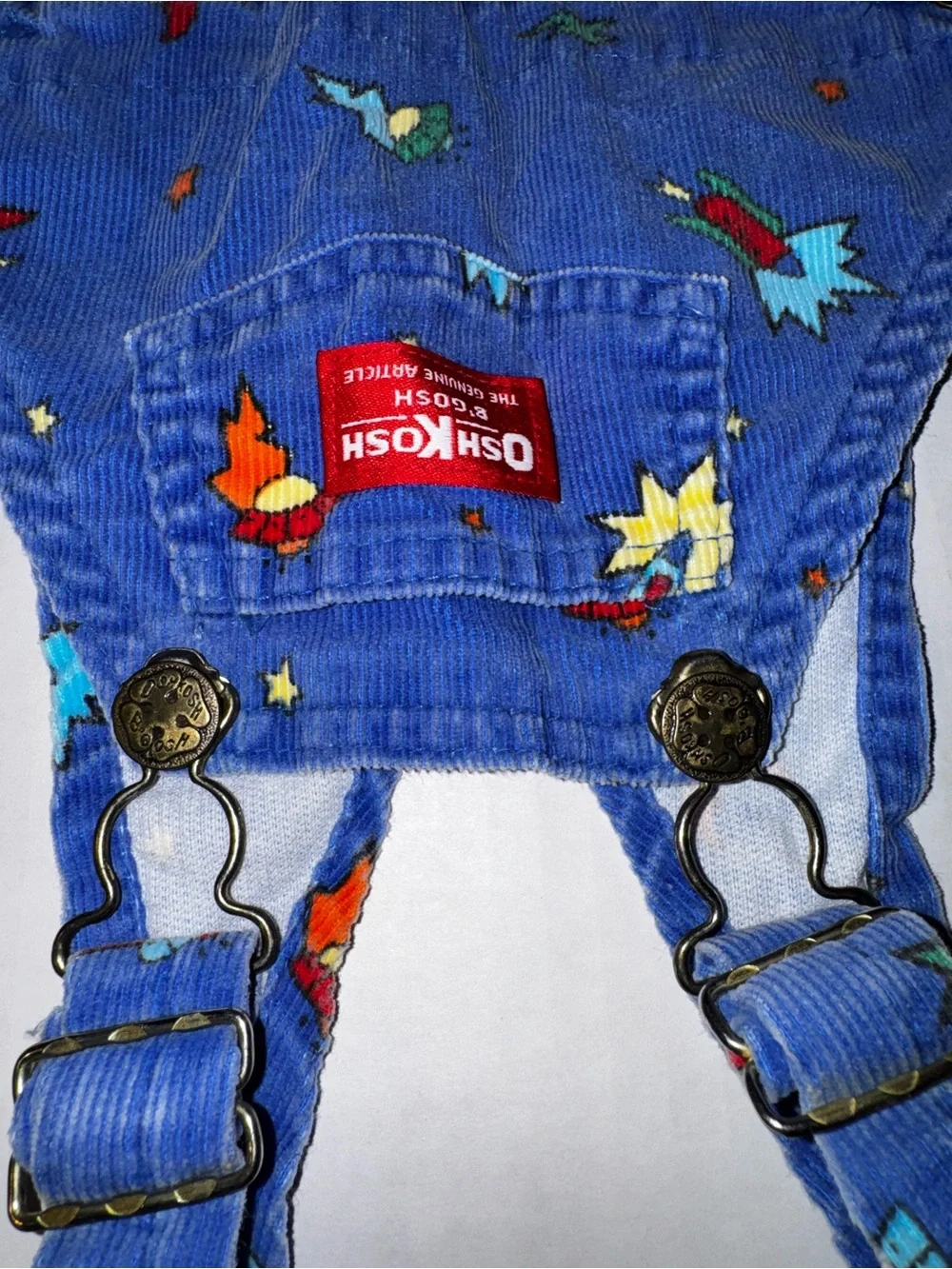 OshKosh B'gosh Blue Rocket Print Overalls